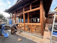 木造平屋建物の手作業解体工事